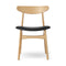 CH30P Dining Chair  option Oak Oil / Thor 301 Leather
