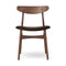 CH30P Dining Chair  option Wanut Oil / Thor 306 Leather