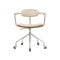 CH621 Swivel Chair  option Leather Sif 90 / Oak/Oil