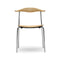 CH88T Dining Chair  option Oak Oil /  Stainless Steel