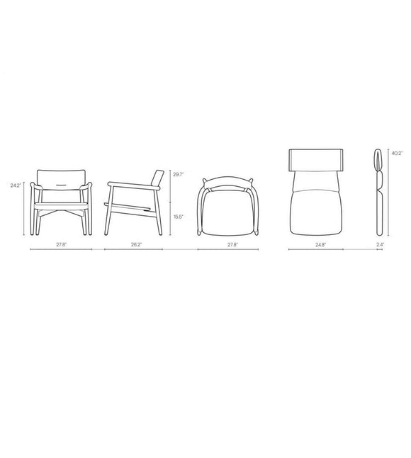 E018 Embrace Outdoor Lounge Chair
