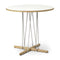 E020 Embrace Dining Table  option Oak / White Laminate / White Oil / Stainless Steel