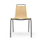 PK1 Dining Chair  option Black Powder Coated Steel