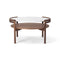 Sideways Coffee Table  option Oil Walnut / White Marble