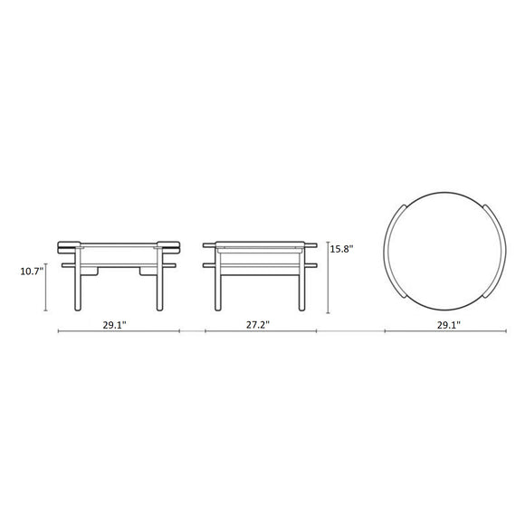 Sideways Coffee Table