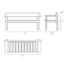 Timbur Outdoor Bench