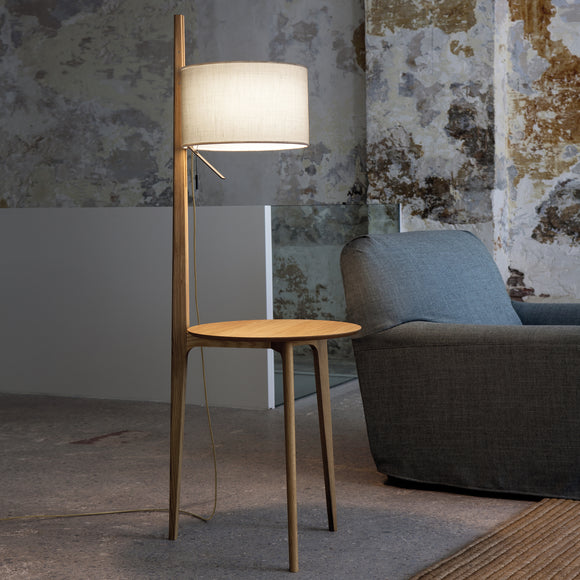 Carla Floor Lamp with Side Table