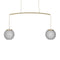 Mei Mobile Linear Pendant Light  option Gold