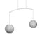Mei Mobile Linear Pendant Light  option White