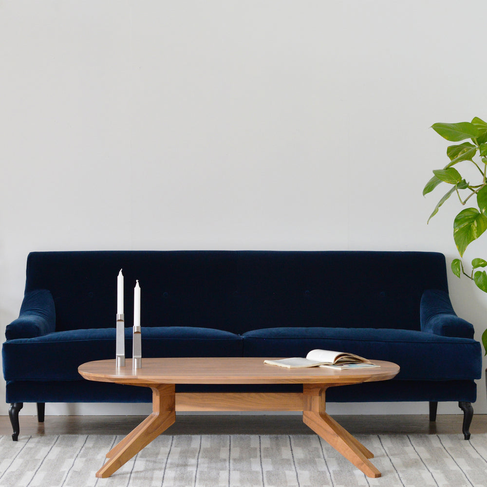 Cross Oval Coffee Table