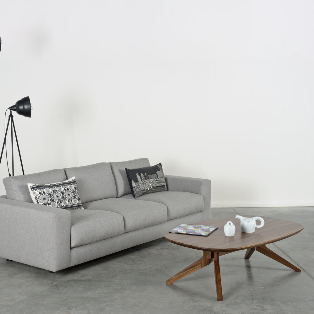Cross Oval Coffee Table