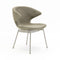 Ella Dining Chair with Tubular Legs  option Stainless Steel