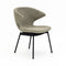 Ella Dining Chair with Tubular Legs  option Sable Boucle