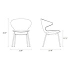 Ella Dining Chair with Tubular Legs