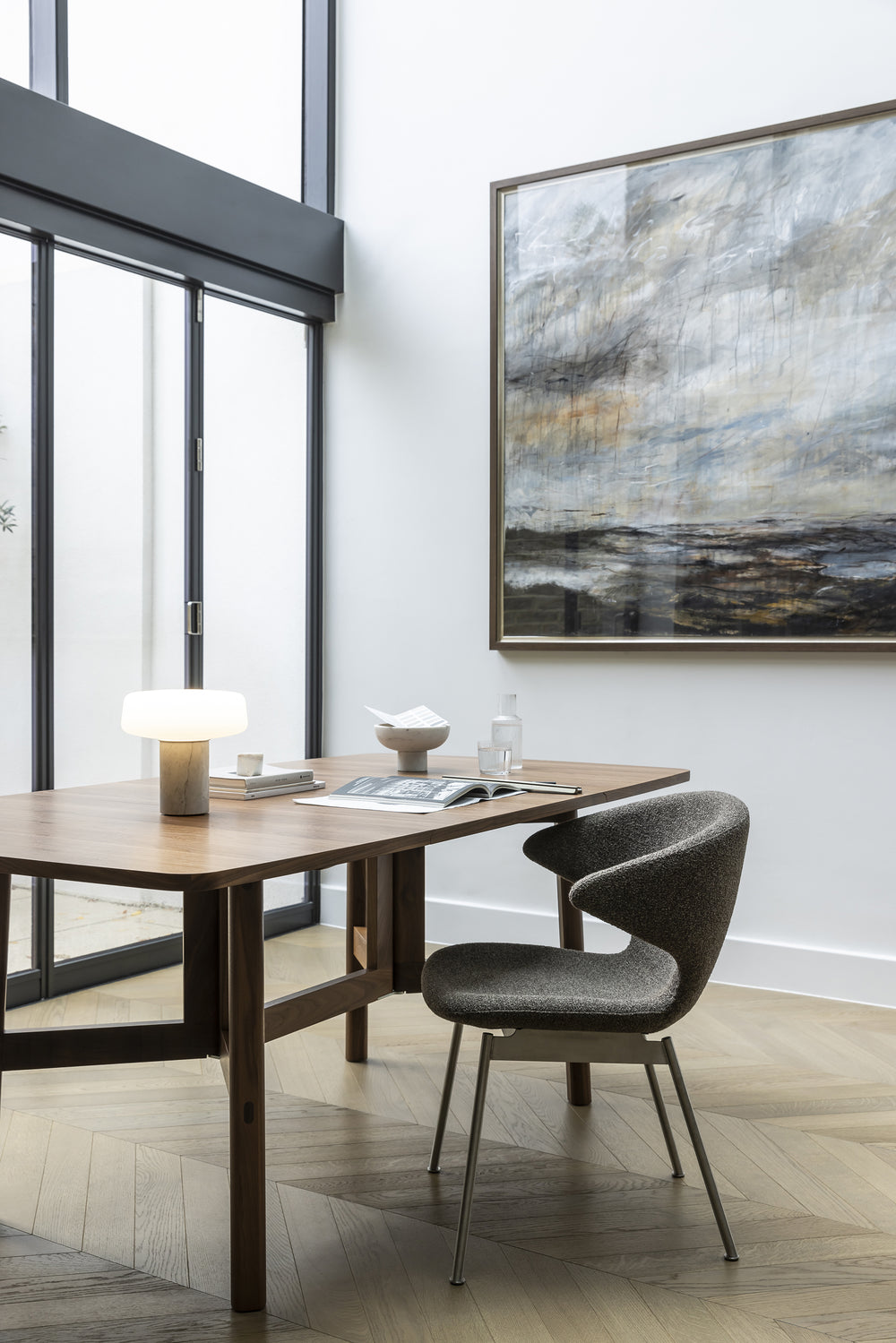 Ella Dining Chair with Tubular Legs