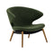 Ella Lounge Chair with Wood Legs  option Lounge Chair Only