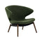 Ella Lounge Chair with Wood Legs  option Moss Boucle