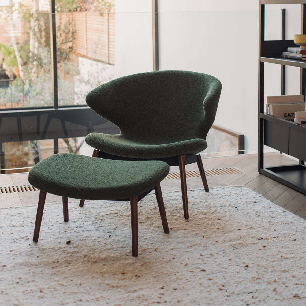 Ella Lounge Chair with Wood Legs