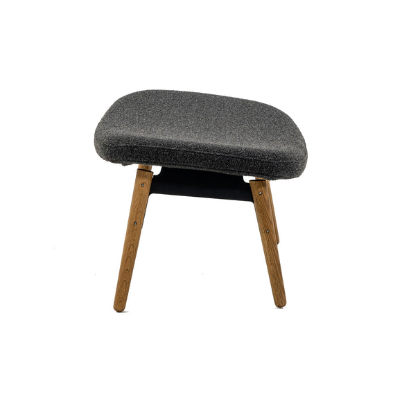Ella Ottoman with Wood Legs