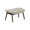 Ella Ottoman with Wood Legs  option Walnut