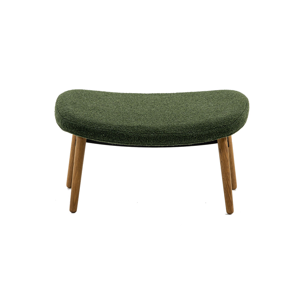 Ella Ottoman with Wood Legs