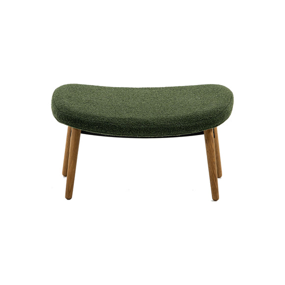 Ella Ottoman with Wood Legs