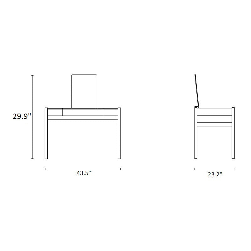 modern dressing table dimensions Taupe Modern Dressing Table with 2 Drawers - Zion