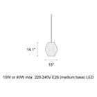 Rubin Narrow Pendant Light