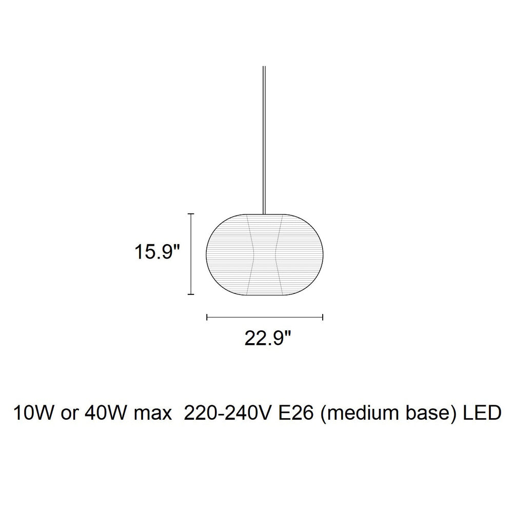 Rubin Round Pendant Light