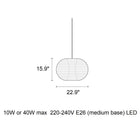 Rubin Round Pendant Light