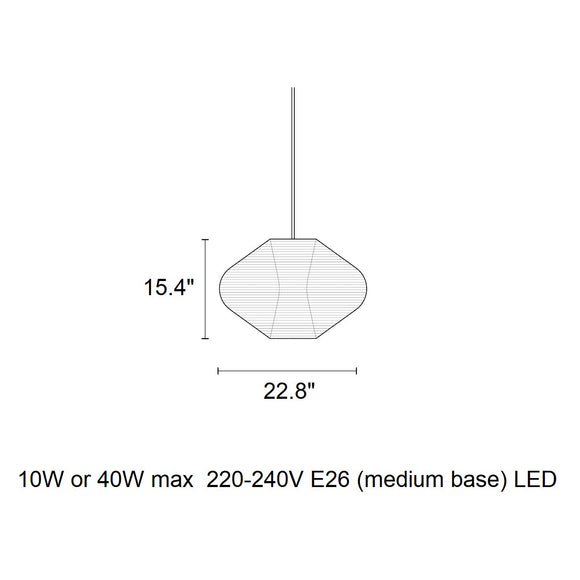 Rubin Taper Pendant Light