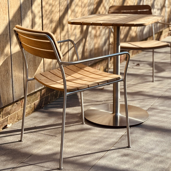 【Lrose】WTW　APERTO CHAIR DENIM ARM２ XIZZI Aster Gray Wicker Outdoor Patio Stationary Lounge