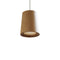 Solid Cone Pendant Light  option Natural Oak