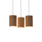 Solid Cylinder Cluster Pendant Light  option 3 Lights