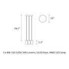 Solid Cylinder Cluster Pendant Light