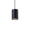 Solid Cylinder Pendant Light  option Black Stained Oak