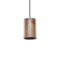 Solid Cylinder Pendant Light  option Walnut