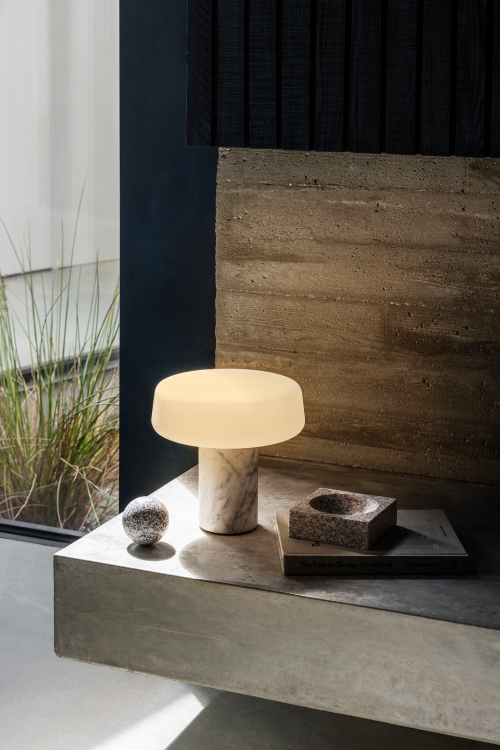 Solid Marble Rechargeable Table Lamp