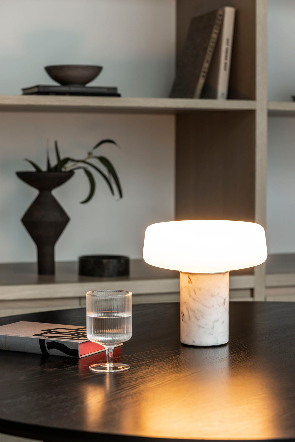 Solid Marble Rechargeable Table Lamp