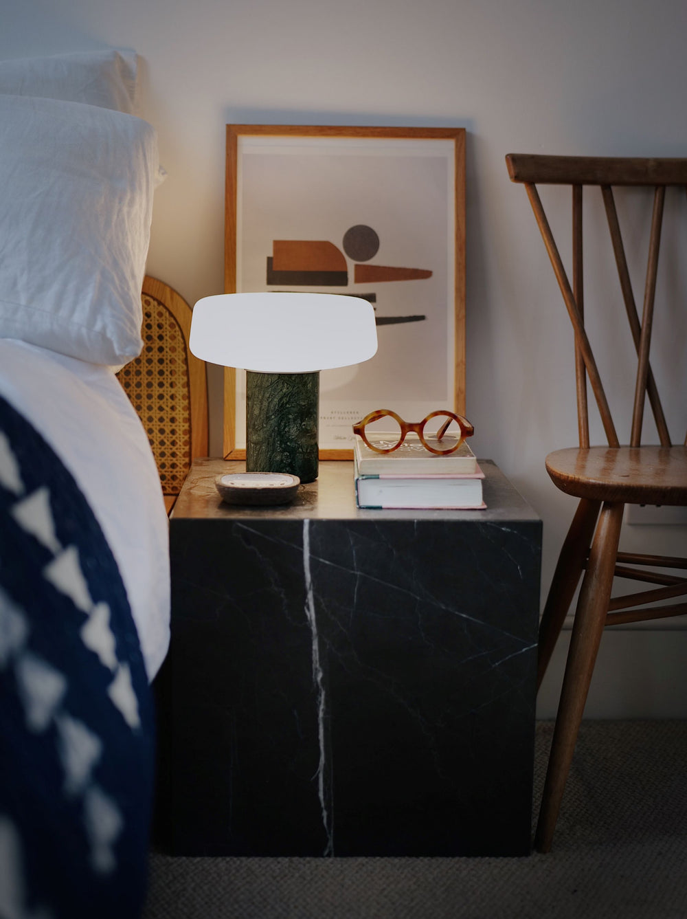 Solid Marble Rechargeable Table Lamp