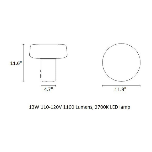 Solid Marble Table Lamp