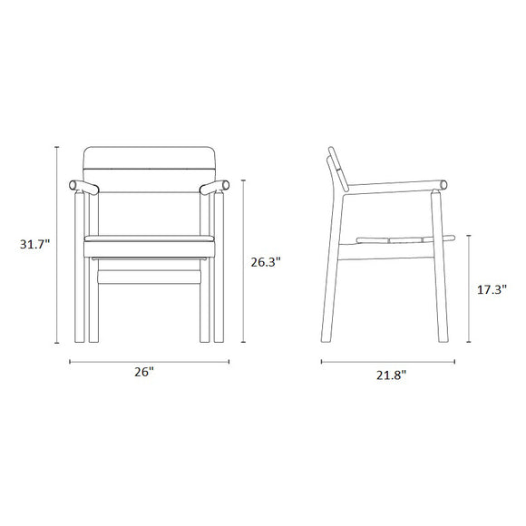 Tanso Outdoor Armchair