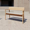 Tanso Outdoor Bench  option Bench with Cushion