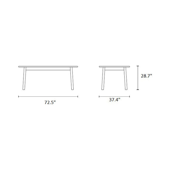 Tanso Outdoor Rectangular Dining Table