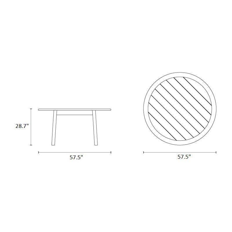 Tanso Outdoor Round Dining Table