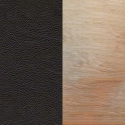 Oak / Black Leather