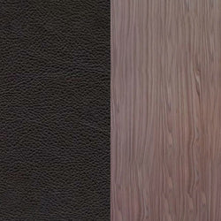Walnut / Black Leather