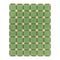 Flower Grid Rug  option Chocolate / Green / Cream / 7 ft 7 in x 10 ft