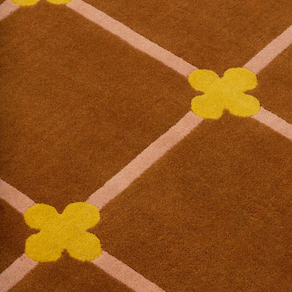 Flower Grid Rug