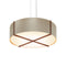 Cerno Plura 36 Pendant Light  option Distressed Brass
